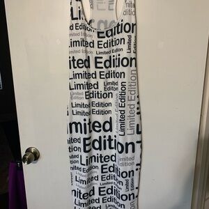 Limited Edition White & Black Tank Maxi Dress